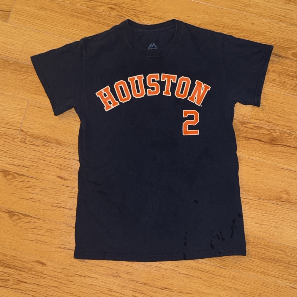 Houston Astros Alex‎ Bregman 3B World Series Champ Jersey Style T-shirt Small